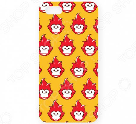 Чехол для iPhone 5 Mitya Veselkov «Много огненных обезьян»