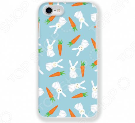 Чехол для iPhone 7 Mitya Veselkov «Зайки и морковки»