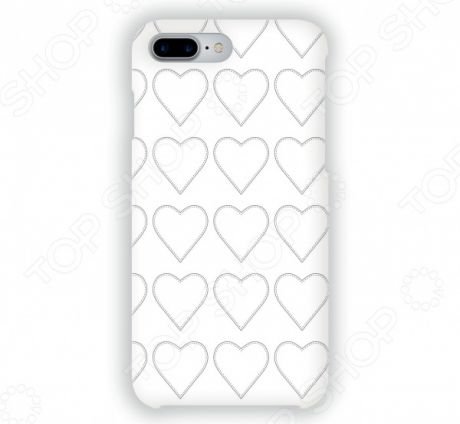 Чехол для iPhone 7 Plus Mitya Veselkov «Сердца-нашивки»