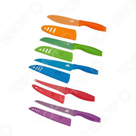 Набор цветных ножей с чехлами Stahlberg 6739-S