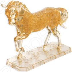 Кристальный пазл 3D Crystal Puzzle «Лошадь золотая»