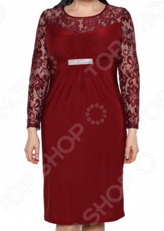 Платье Лауме-Лайн «Власть красоты». Цвет: бордовый