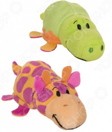 Мягкая игрушка ароматизированная 1 Toy «Вывернушка 2в1: Крокодил-Жираф»