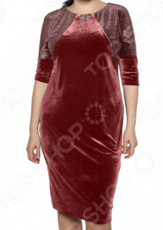 Платье Лауме-Лайн «Аквамарин». Цвет: бордовый