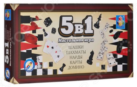 Игра настольная 5 в 1 1 Toy на магните