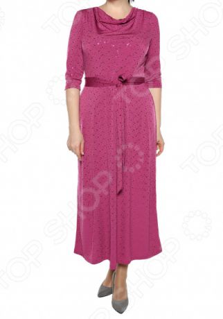 Платье VEAS «Искрящийся образ». Цвет: розовый
