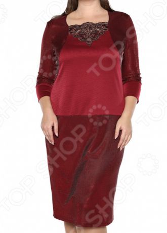 Платье Лауме-Лайн «Королевский вечер». Цвет: темно-бордовый