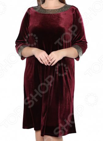 Платье Лауме-Лайн «Огни стиля». Цвет: бордовый