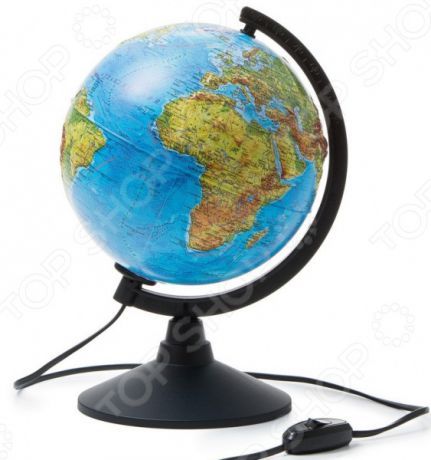 Глобус с подсветкой Globen «Физико-политический рельефный»