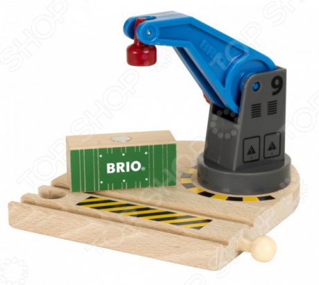 Подъемный кран игрушечный Brio с грузом