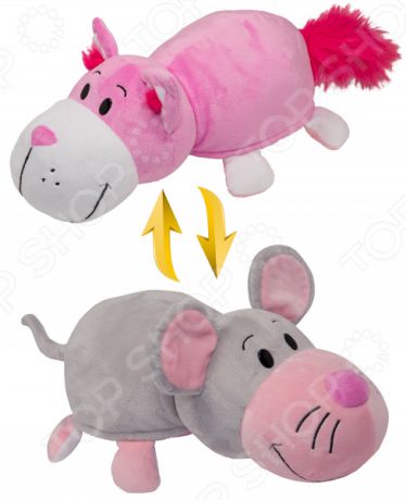 Мягкая игрушка 1 Toy «Вывернушка 2в1: Розовый кот-Мышка»