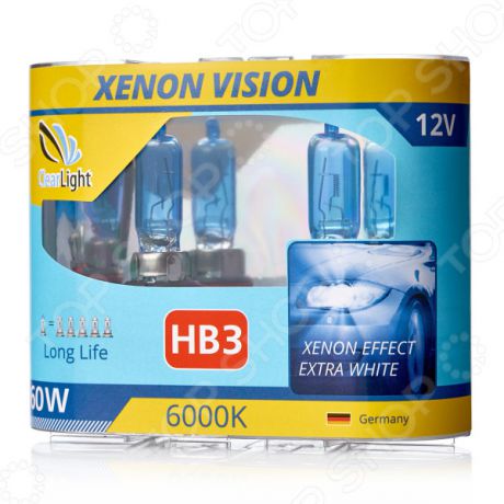 Комплект автоламп галогенных ClearLight XenonVision HB3