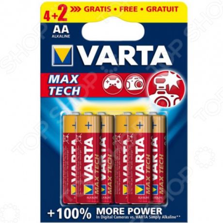 Элементы питания VARTA Max Tech AA/LR06