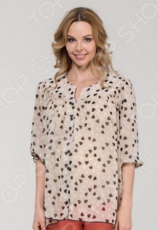 Блузка для беременных Nuova Vita 1336.01. Цвет: коричневый