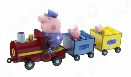 Игровой набор с фигурками Peppa Pig «Паровозик дедушки Пеппы»