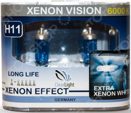 Комплект автоламп галогенных ClearLight XenonVision H11 12V-55W