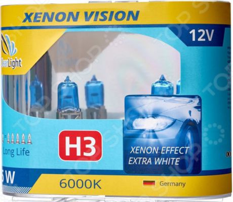 Комплект автоламп галогенных ClearLight XenonVision H3 12V-55W