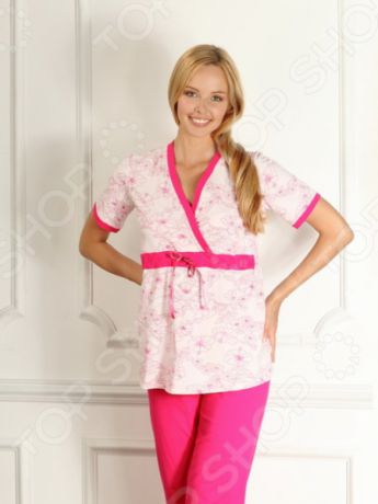 Пижама для беременных Nuova Vita 207.2. Цвет: розовый, фуксия