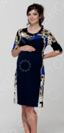 Платье для беременных Nuova Vita 2144.2. Цвет: синий