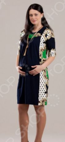 Платье для беременных Nuova Vita 2144.3. Цвет: зеленый