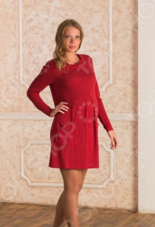 Платье для беременных Nuova Vita 2146.1. Цвет: бордовый