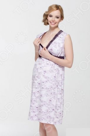 Сорочка для беременных Nuova Vita 208.6. Цвет: лиловый