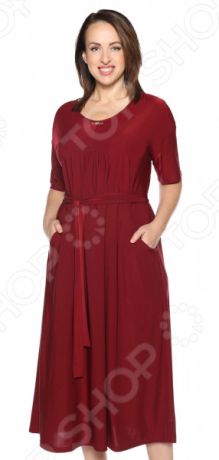 Платье Лауме-Лайн «Ласковый вечер». Цвет: бордовый