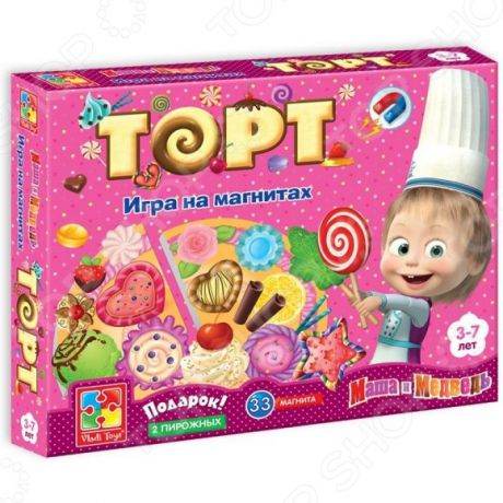 Игра развивающая на магнитах Vladi Toys «Юный повар. Торт» VT3003-01