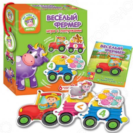 Игра настольная обучающая Vladi Toys «Веселый фермер»