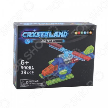 Конструктор игрушечный N-BRIX Crystaland «Мини Вертолет»