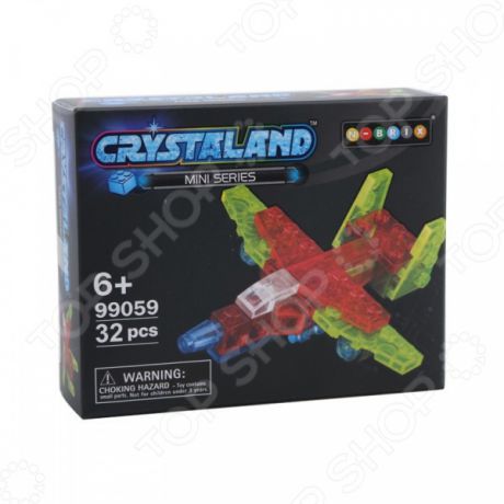Конструктор игрушечный N-BRIX Crystaland «Мини Самолет»