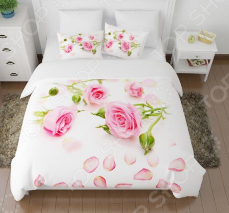 Комплект постельного белья Сирень «Лепестки роз»