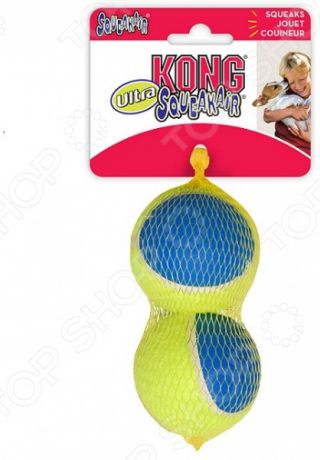 Игрушка для собак Kong Ultra Squeak «Мячик». Количество предметов: 2