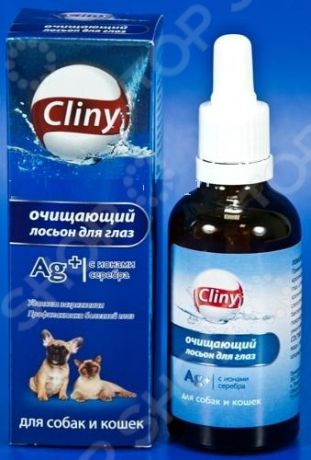 Лосьон очищающий для глаз кошек и собак Cliny К105