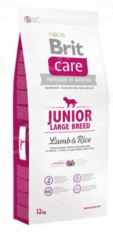 Корм сухой для щенков крупных пород Brit Care Junior Large Breed Lamb & Rice