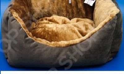 Лежак для животных ZOOExpress «Пухлик» с мехом