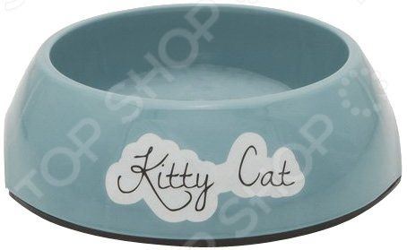 Миска для кошек нескользящая Beeztees Rounded. Kitty Cat