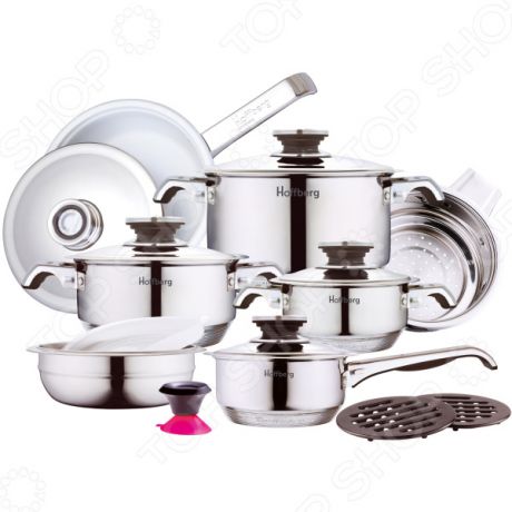 Набор посуды Hoffberg «Все включено». Количество предметов: 17