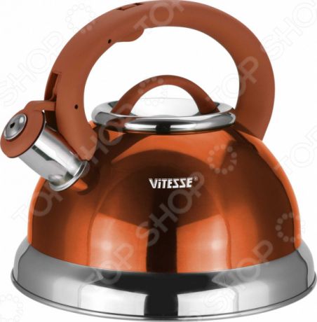 Чайник со свистком Vitesse «Металлик»