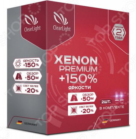 Комплект автоламп ксеноновых ClearLight Xenon Premium +150% H11