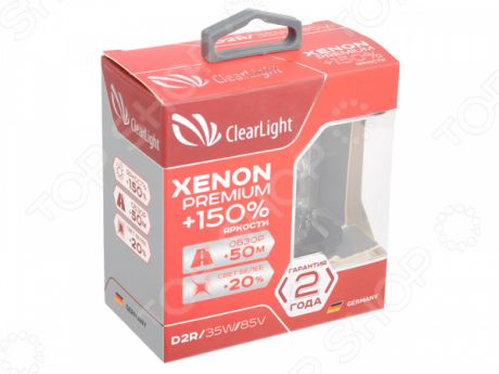 Комплект автоламп ксеноновых ClearLight Xenon Premium +150% D2R