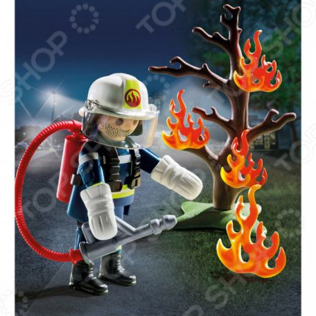 Конструктор игровой Playmobil «Экстра-набор: Пожарник с деревом»