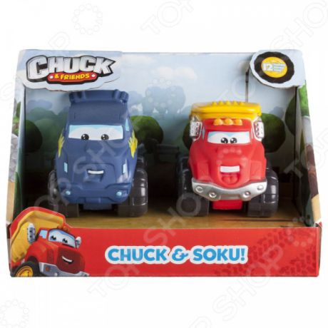Набор машинок игрушечных Chuck & Friends «Чак и Соку»