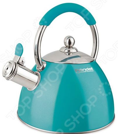Чайник со свистком Rondell Turquoise RDS-939