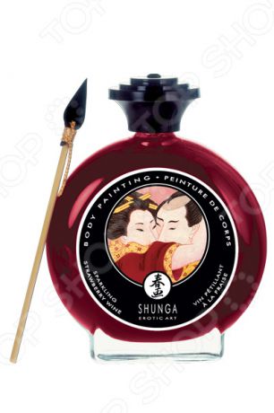 Крем-краска декоративная для тела Shunga «Шампанское и клубника»