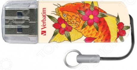 Флешка Verbatim Mini USB Drive Tattoo Edition Fish 16Gb