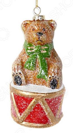 Елочное украшение Новогодняя сказка «Мишка с барабаном»