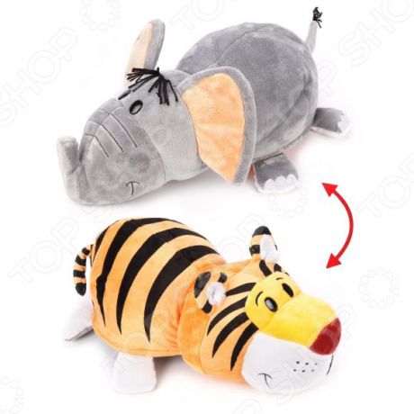 Мягкая игрушка 1 Toy «Вывернушка 2в1: Тигр-Слон»