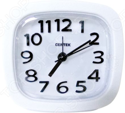 Часы-будильник Centek CT-7205 White