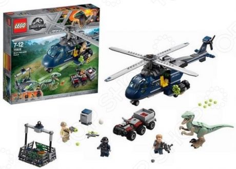 Конструктор игровой LEGO «Погоня за Блю на вертолете»